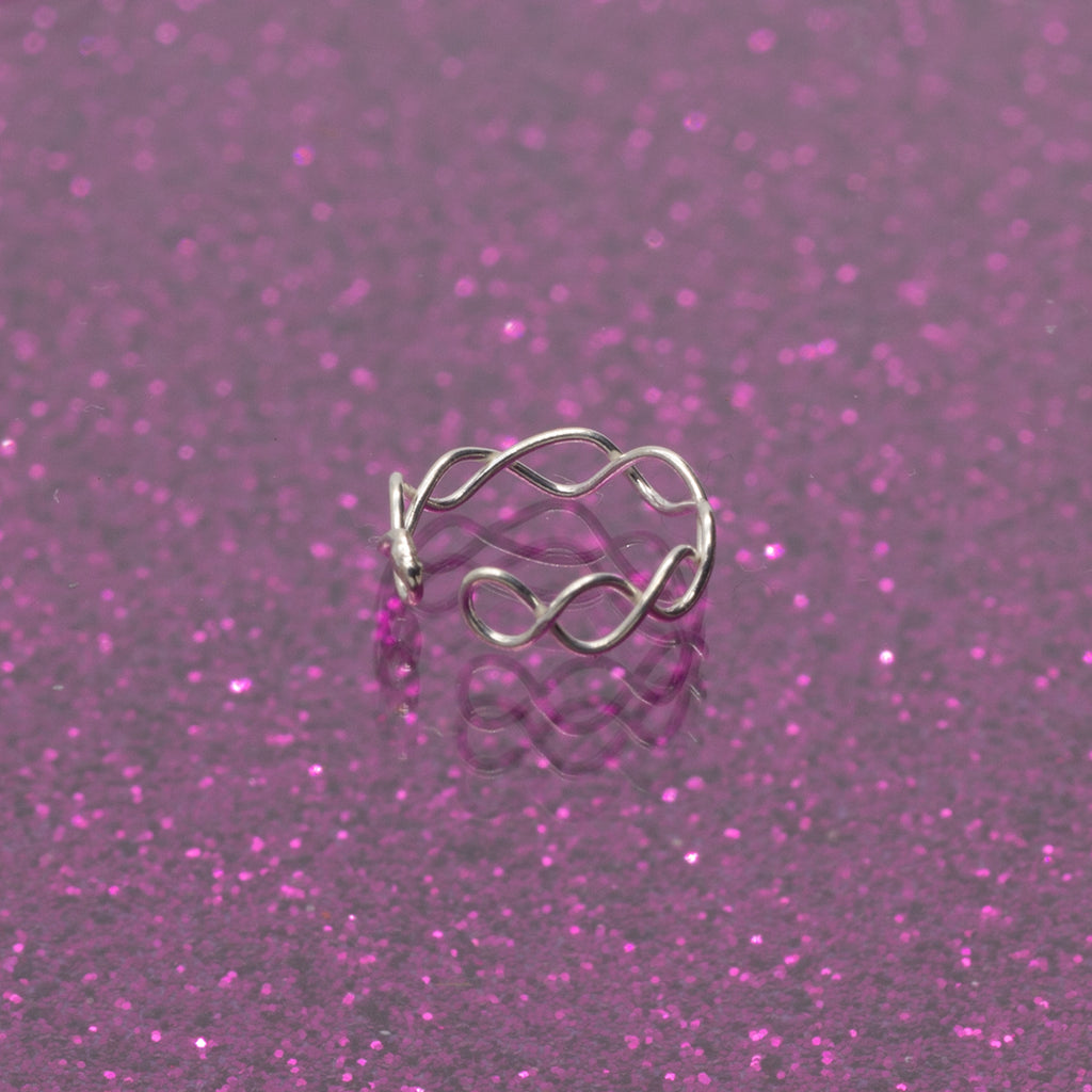 Piercing-Ring fake in Kettenform aus 925er Silber als Ohrpiercing Nasenpiercing | WILLYS JEWELLERY