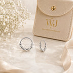 2er Set 925 Sterling Silber Piercing Ringe mit Kugeln – 7 mm & 10 mm, Ohr-, Nasen- & Lippenpiercing