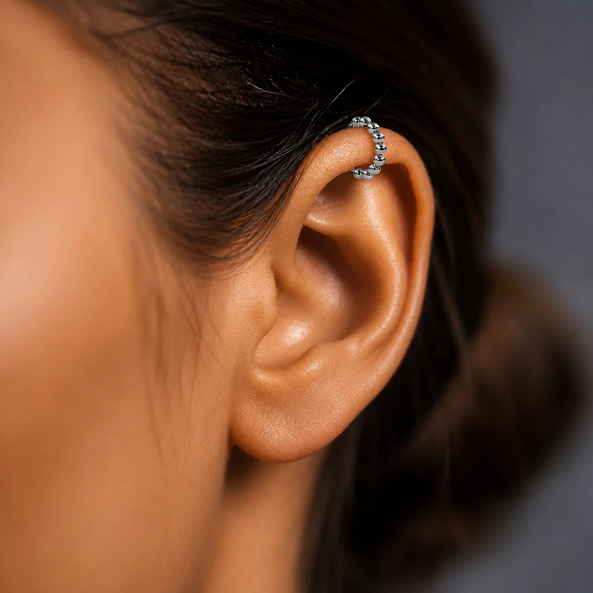 2er Set 925 Sterling Silber Piercing Ringe mit Kugeln – 7 mm & 10 mm, Ohr-, Nasen- & Lippenpiercing