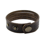 Herren Lederarmband aus Echtleder, 4-fach, breites Armband, handgefertigt & allergikerfreundlich | WILLYS JEWELLERY