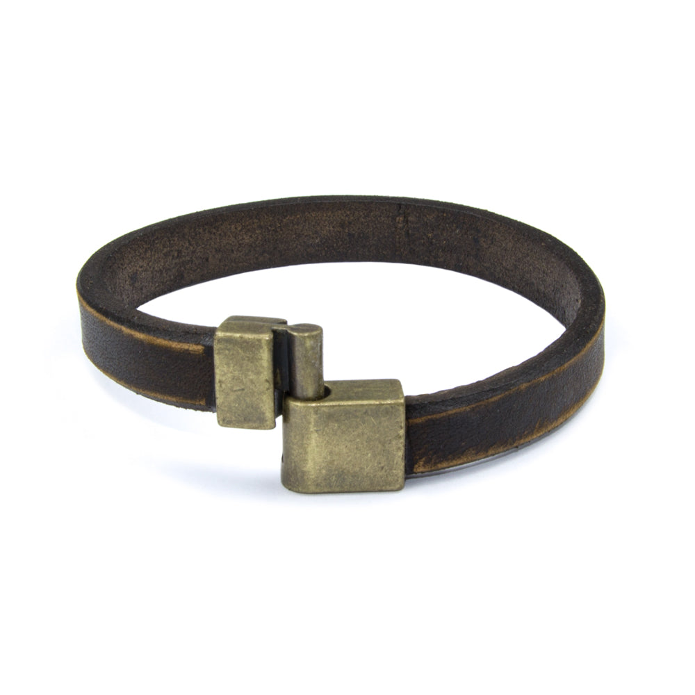 Herren Lederarmband aus Echtleder mit Magnetverschluss – handgefertigtes Unikat in Premium-Qualität | WILLYS JEWELLERY