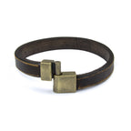Herren Lederarmband aus Echtleder mit Magnetverschluss – handgefertigtes Unikat in Premium-Qualität | WILLYS JEWELLERY