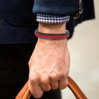 Schwarz-rotes Leder-Flechtarmband – hochwertige Handwerkskunst für besondere Persönlichkeiten | WILLYS JEWELLERY