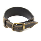 Herren Lederarmband aus Echtleder, verstellbar, Goldmessing-Schließe, handgefertigtes Unikat | WILLYS JEWELLERY