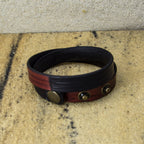 Herren Armband aus Echtleder, zweifarbig – handgefertigt, verstellbar & allergikerfreundlich | WILLYS JEWELLERY