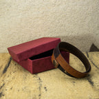Herren Lederarmband zweifarbig – handgefertigt, verstellbar, Echtleder | WILLYS JEWELLERY
