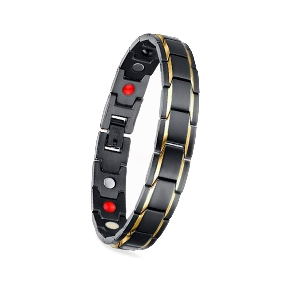 Herren Anti Schnarchen Magnetfeldtherapie Armband aus Edelstahl 20.5 cm | WILLYS JEWELLERY