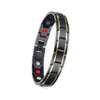 Herren Anti Schnarchen Magnetfeldtherapie Armband aus Edelstahl 20.5 cm | WILLYS JEWELLERY