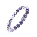 Amethyst-Armband, ein Stein des Mutes in atemberaubender lila-weißer Eleganz
