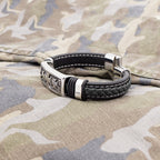 Anspruchsvolles Herrenarmband aus Leder und Edelstahl – das perfekte i-Tüpfelchen für Ihren Stil | WILLYS JEWELLERY