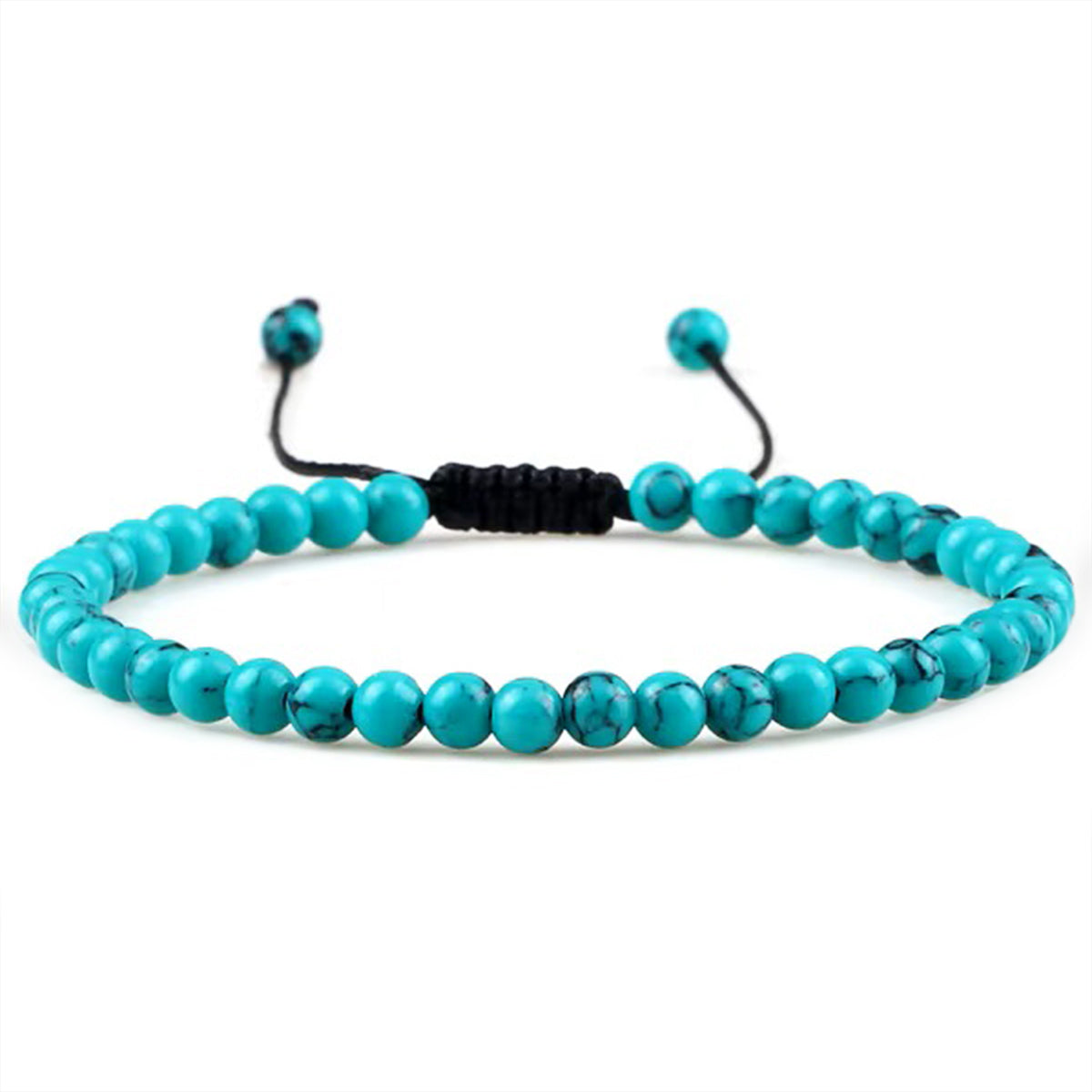 Armband aus Chakra-Naturstein-Perlen mit Verstellbarer Knoten | WILLYS JEWELLERY