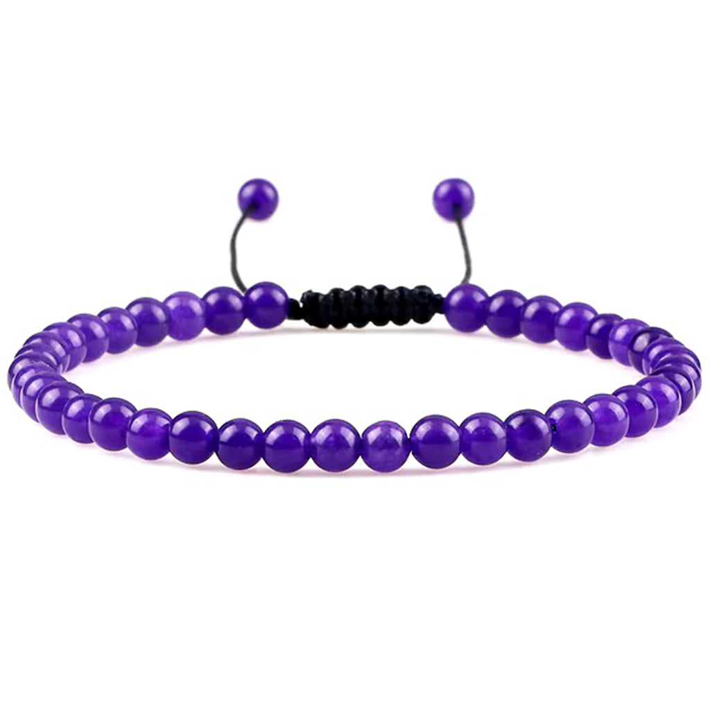 Armband aus Chakra-Naturstein-Perlen mit Verstellbarer Knoten | WILLYS JEWELLERY