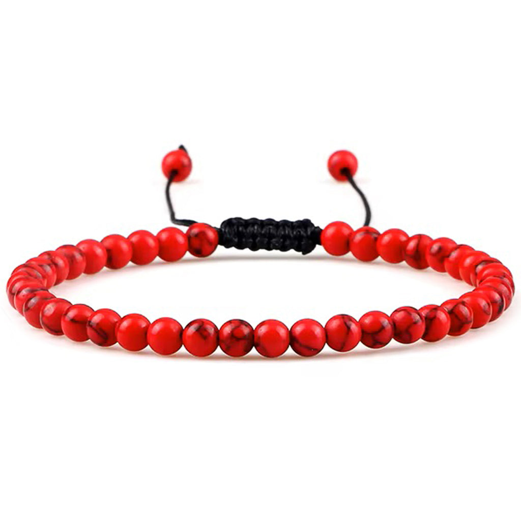 Armband aus Chakra-Naturstein-Perlen mit Verstellbarer Knoten | WILLYS JEWELLERY