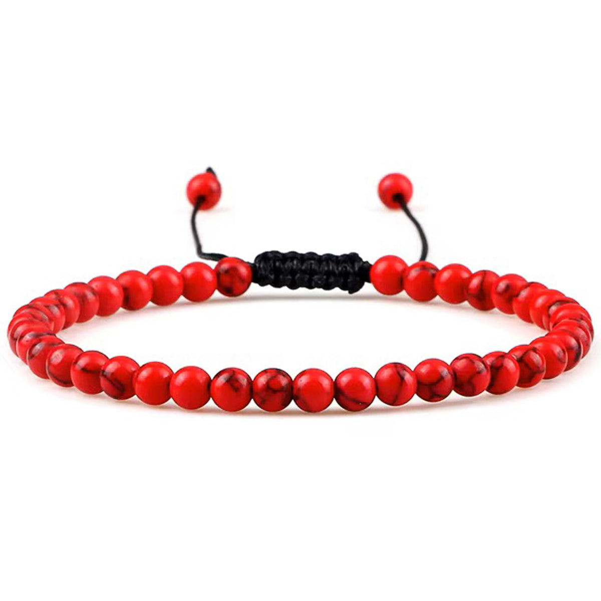 Armband aus Chakra-Naturstein-Perlen mit Verstellbarer Knoten | WILLYS JEWELLERY