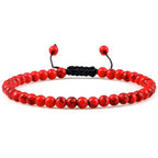 Armband aus Chakra-Naturstein-Perlen mit Verstellbarer Knoten | WILLYS JEWELLERY