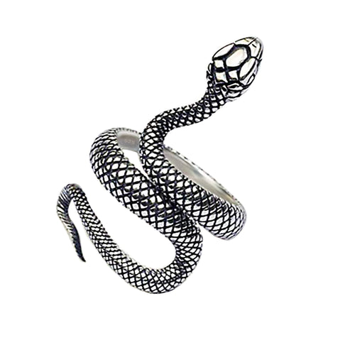 Schlangenring aus 925er Sterling Silber – Antikes orientalisches Design, Geschenk für Damen | WILLYS JEWELLERY