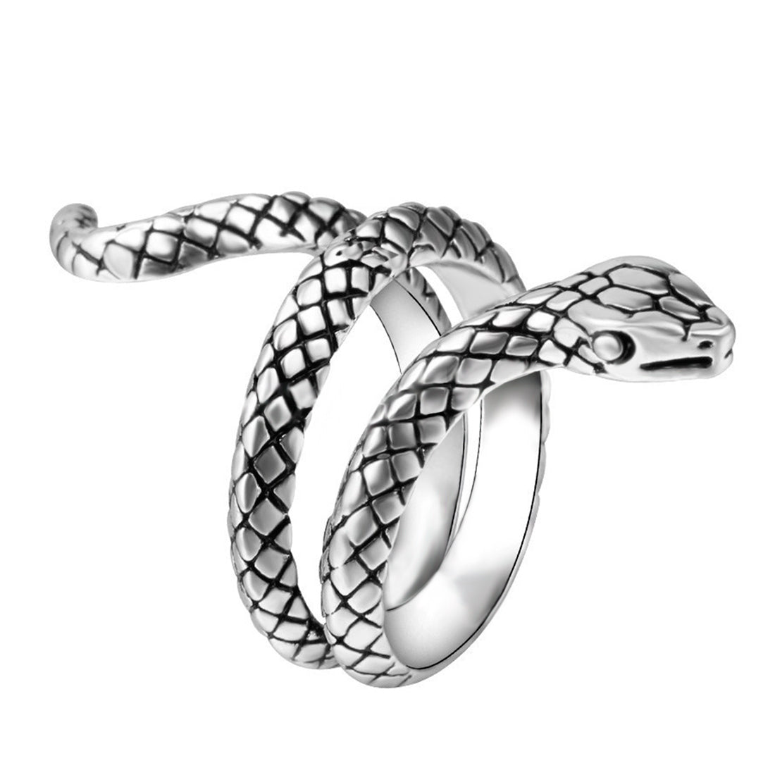 Schlangenring aus 925er Sterling Silber – Antikes orientalisches Design, Geschenk für Damen | WILLYS JEWELLERY