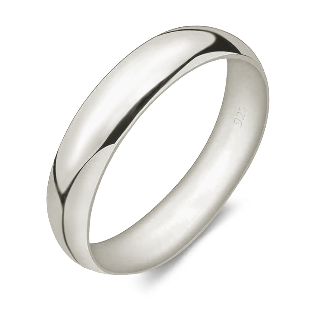 Eleganter 925er Silberring – Freundschafts-, Verlobungs- & Partnerring mit polierter Oberfläche | WILLYS JEWELLERY