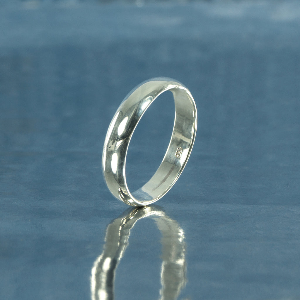 Eleganter 925er Silberring – Freundschafts-, Verlobungs- & Partnerring mit polierter Oberfläche | WILLYS JEWELLERY