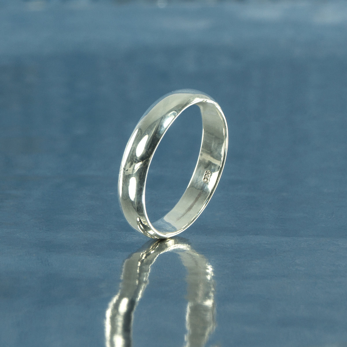 Eleganter 925er Silberring – Freundschafts-, Verlobungs- & Partnerring mit polierter Oberfläche | WILLYS JEWELLERY