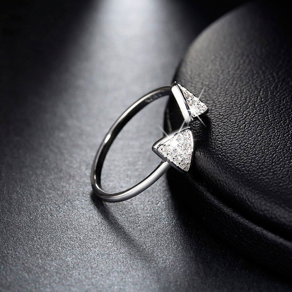 Eleganter 925 Sterling Silber Ring mit 3A Zirkonia – Damen Schmuck, Verlobungsring, Geschenkidee | WILLYS JEWELLERY