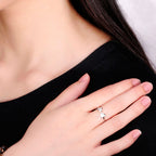 Eleganter 925 Sterling Silber Ring mit 3A Zirkonia – Damen Schmuck, Verlobungsring, Geschenkidee | WILLYS JEWELLERY