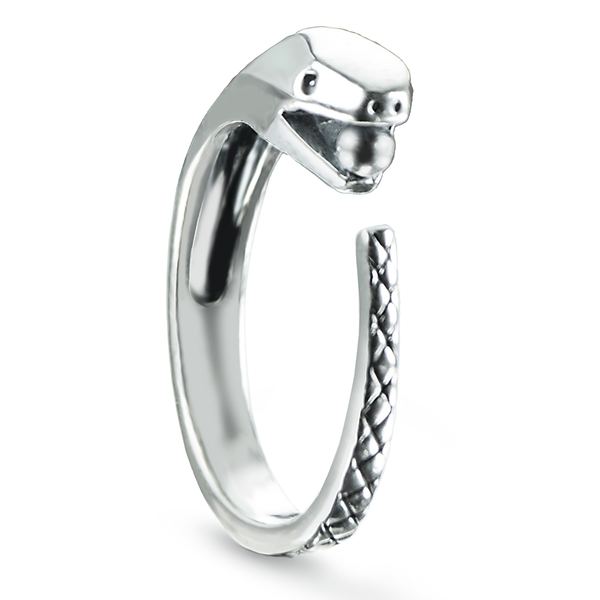 Antiker Schlangenring im orientalischen Stil | Schmuck aus 925er Sterlingsilber für Damen | WILLYS JEWELLERY