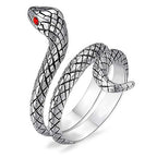 Eleganter Schlangenring aus 925er Sterlingsilber ein schlangenförmiger Stil | WILLYS JEWELLERY