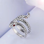 Eleganter Schlangenring aus 925er Sterlingsilber ein schlangenförmiger Stil | WILLYS JEWELLERY
