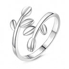 Eleganter Lorbeerkranz-Ring aus 925 Sterling Silber – Symbol für Stärke, Stil & Erfolg für Damen | WILLYS JEWELLERY