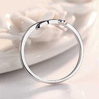 Eleganter Lorbeerkranz-Ring aus 925 Sterling Silber – Symbol für Stärke, Stil & Erfolg für Damen | WILLYS JEWELLERY