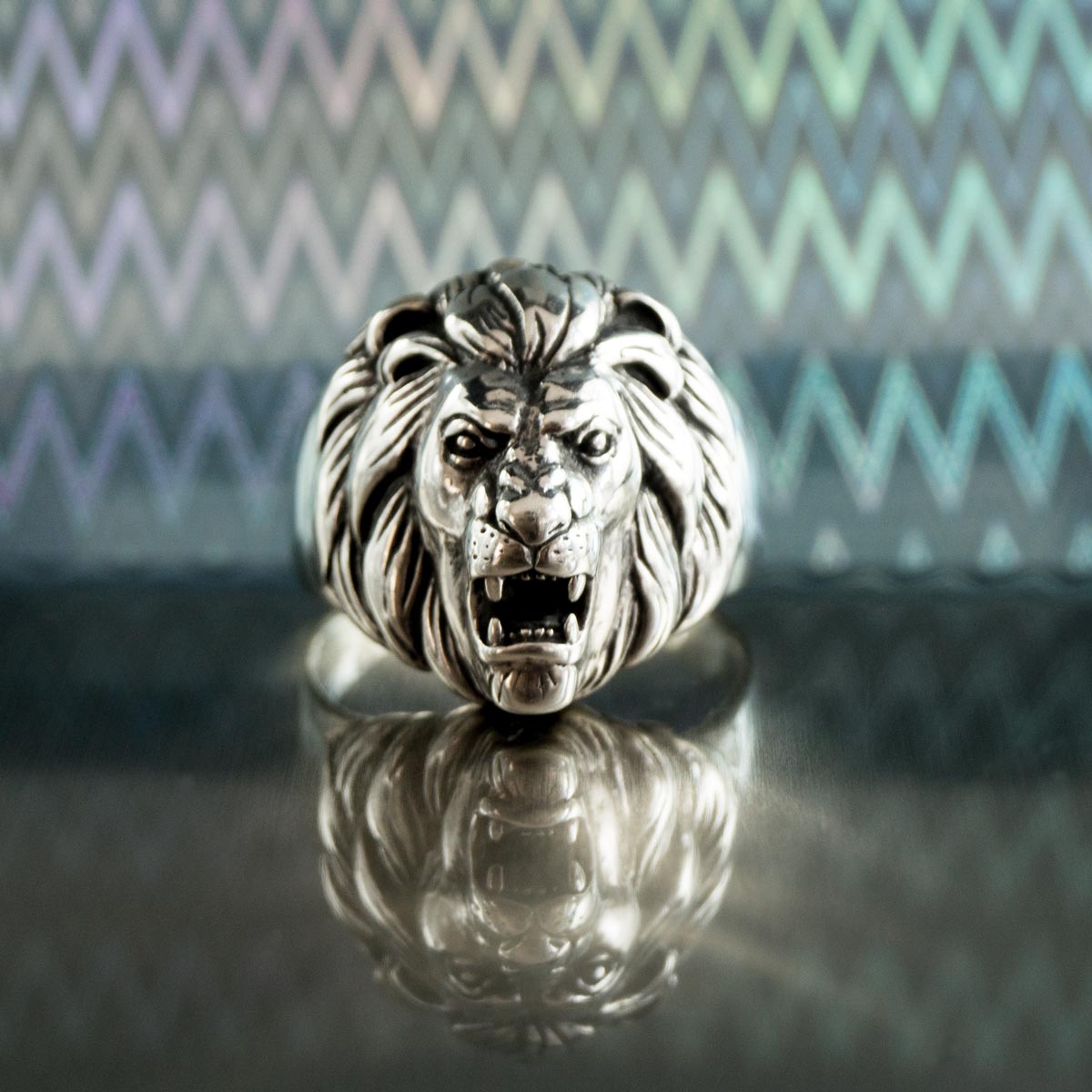 Löwenkopf 925 Sterling Silber – Massiver Statement-Ring im antiken Stil, Symbol für Stärk und Erfolg | WILLYS JEWELLERY
