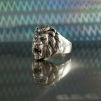 Löwenkopf 925 Sterling Silber – Massiver Statement-Ring im antiken Stil, Symbol für Stärk und Erfolg | WILLYS JEWELLERY
