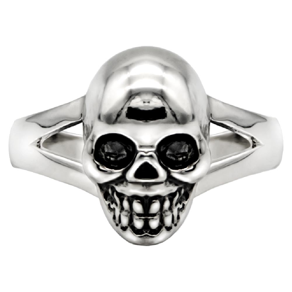 Silberring Totenkopf 925 – Ausdrucksstarker Skull-Ring für Damen & Herren im Rock-, Gothic | WILLYS JEWELLERY