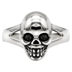 Silberring Totenkopf 925 – Ausdrucksstarker Skull-Ring für Damen & Herren im Rock-, Gothic | WILLYS JEWELLERY