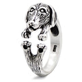 Hunde-Ring aus 925 Sterling Silber – Verstellbarer Tiermotiv-Ring, perfektes Geschenk für Hundefans | WILLYS JEWELLERY