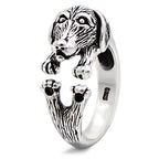 Hunde-Ring aus 925 Sterling Silber – Verstellbarer Tiermotiv-Ring, perfektes Geschenk für Hundefans | WILLYS JEWELLERY