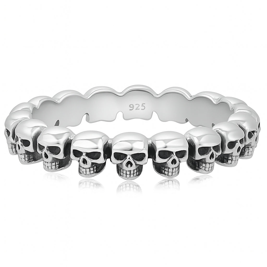 Rebellischer Totenkopf-Ring aus 925er Silber – Dein Statement für Individualität | WILLYS JEWELLERY