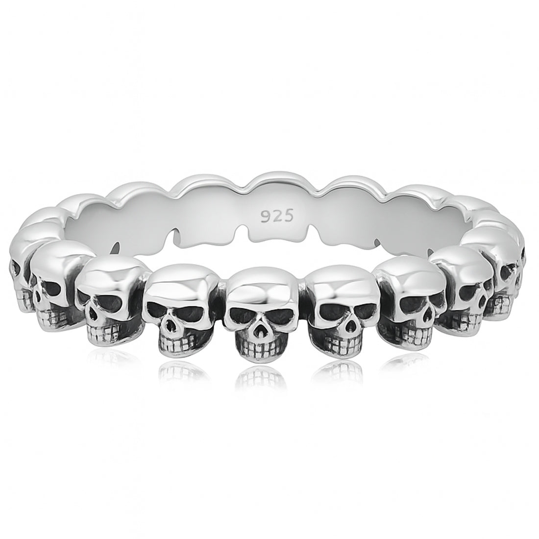 Rebellischer Totenkopf-Ring aus 925er Silber – Dein Statement für Individualität | WILLYS JEWELLERY