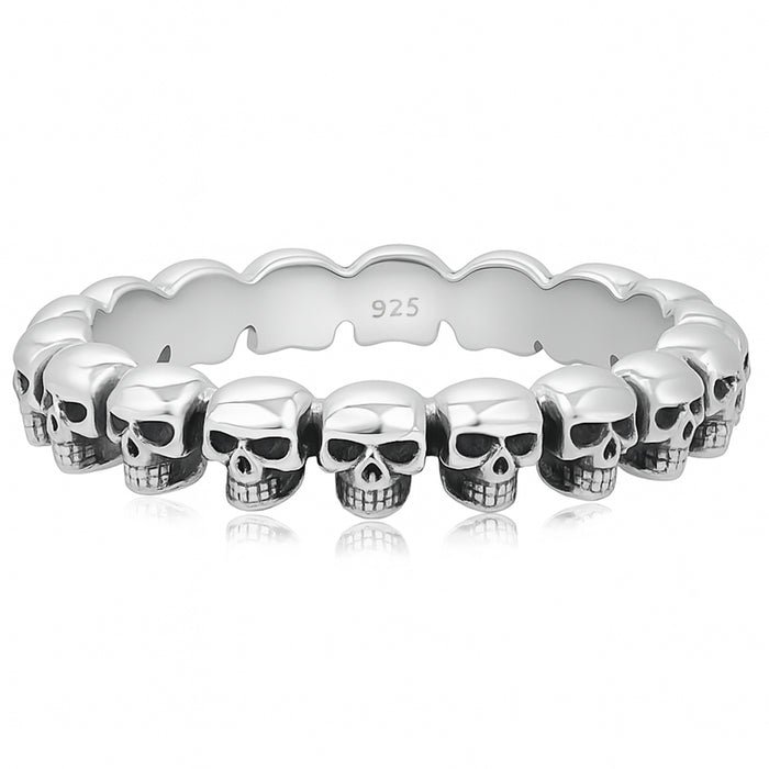 Rebellischer Totenkopf-Ring aus 925er Silber – Dein Statement für Individualität | WILLYS JEWELLERY