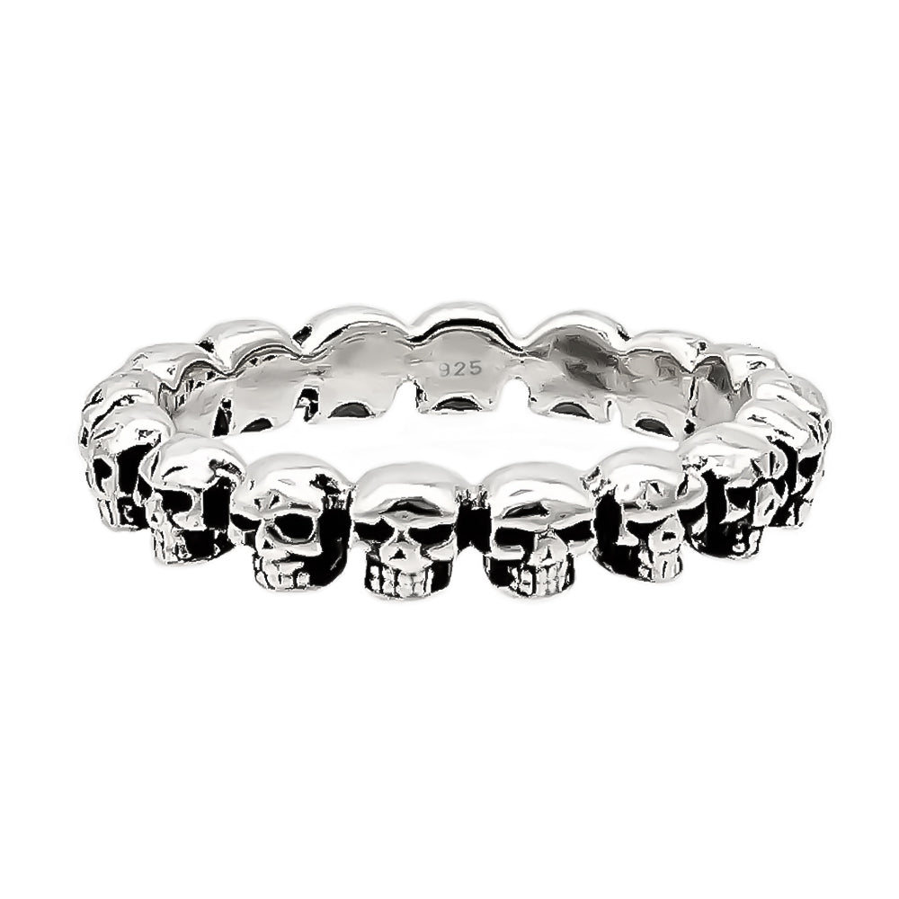 Rebellischer Totenkopf-Ring aus 925er Silber – Dein Statement für Individualität | WILLYS JEWELLERY
