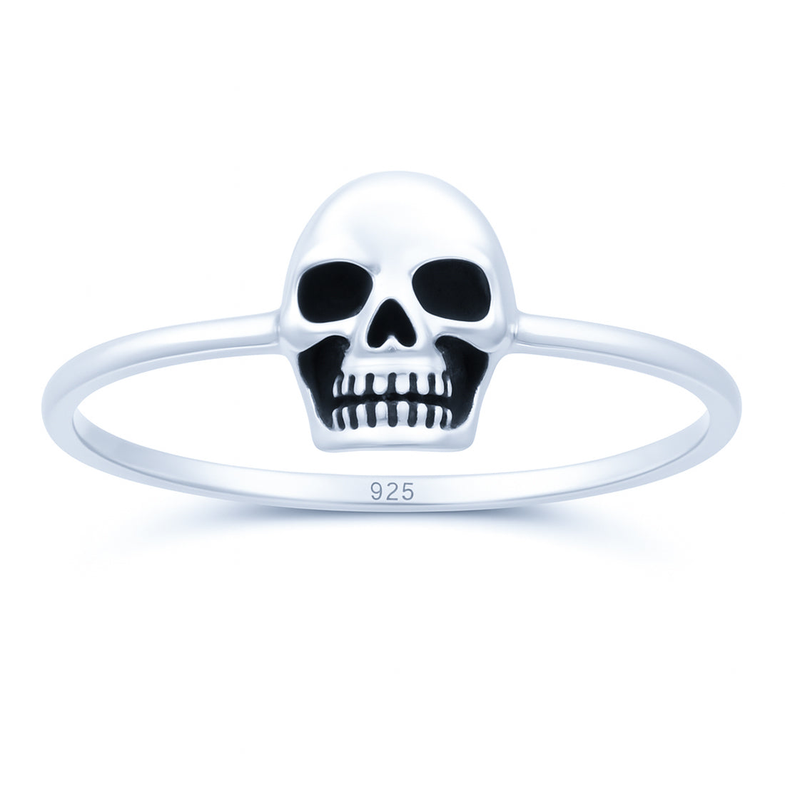 Minimalistischer Totenkopf-Ring aus 925er Silber – Dezent rebellisch, stilvoll anders | WILLYS JEWELLERY