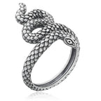 Mystischer Schlangenring aus 925er Silber – Symbol für Stärke und Transformation | WILLYS JEWELLERY