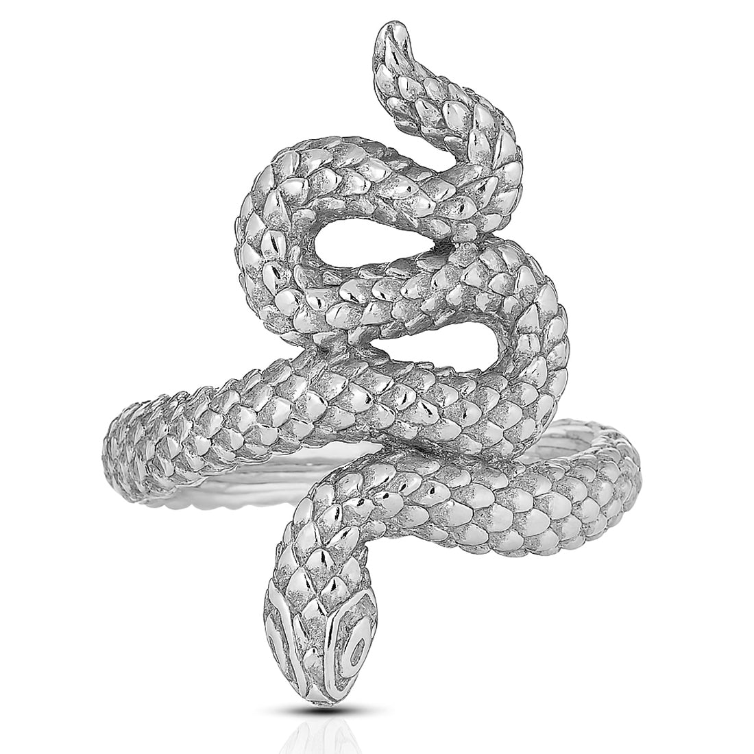 Mystischer Schlangenring aus 925er Silber – Symbol für Stärke und Transformation | WILLYS JEWELLERY