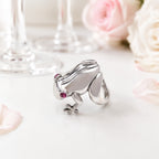 Frosch Ring aus 925 Sterling Silber mit pinkem Zirkonia – auffälliger Tiermotiv-Ring für Damen | WILLYS JEWELLERY