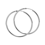 Creolen Sterling Silber 925 Ohrringe Flexibel in Diverse Durchmesser für Damen und Girls d=1.5 mm
