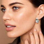 Creolen aus 925 Sterling Silber, 16 mm, Libellen-Design, 6 mm breit, Ohrringe für Damen