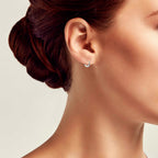 Kleine dicke Creolen aus 925 Sterling Silber – poliert, wasserabweisend, Vintage-Look
