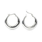 Creolen Sterling Silber 925 Ohrringe Groß und Dick für Damen und Girls (35.0)