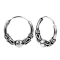 Gotische Creolen-Ohrringe 925 Sterling Silber – Vintage Gothic Hoops für Damen & Girls | WILLYS JEWELLERY